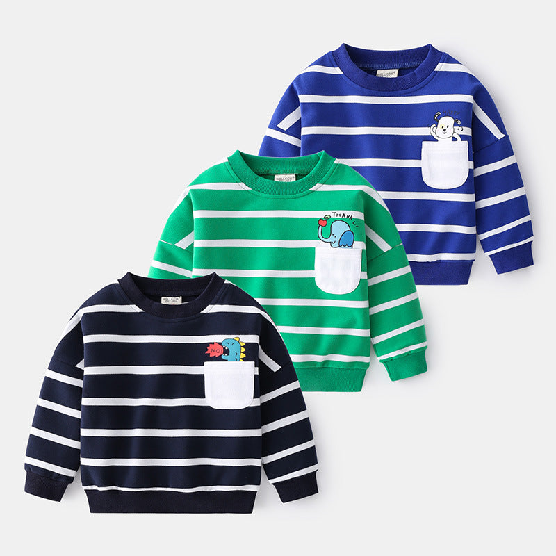 Pocket cartoon sweater