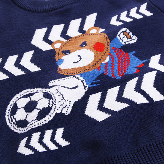 Soccer bear sweater