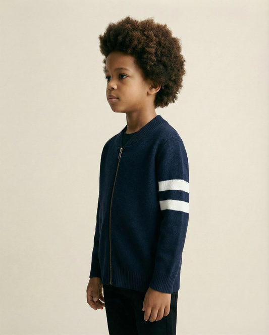 Warm striped sweater