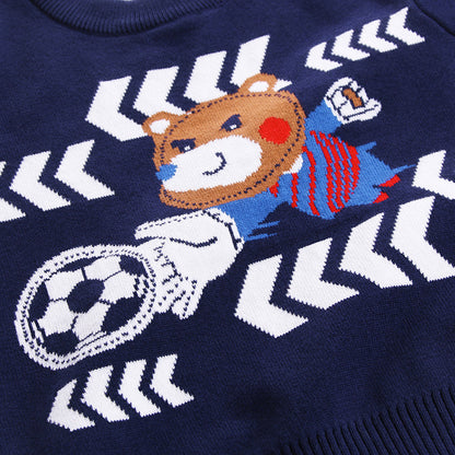 Soccer bear sweater