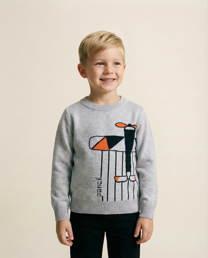 Airplane pencil sweater
