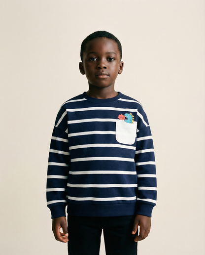 Pocket cartoon sweater