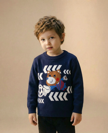 Soccer bear sweater
