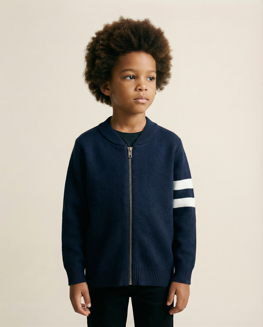 Warm striped sweater